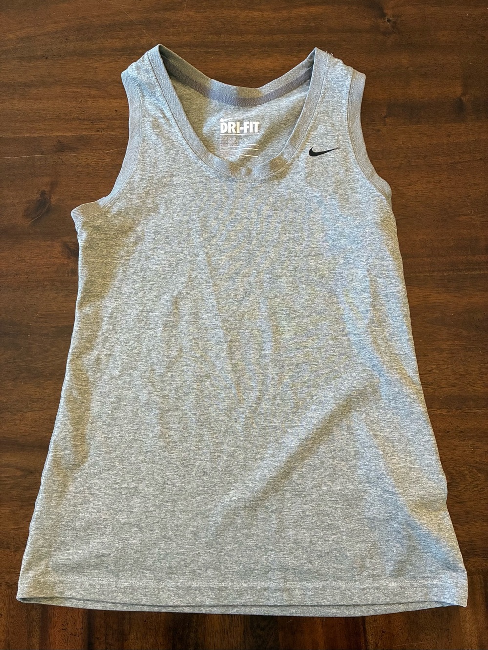 Nike Tank Top Women’s Small Gray Dri-Fit Workout Top Athletic Shirt
